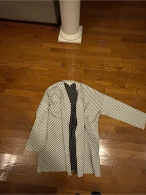 NWT Eileen Fisher Silk/Organic Cotton Knit Bracelet Sleeves Cardigan Sz M/M $268